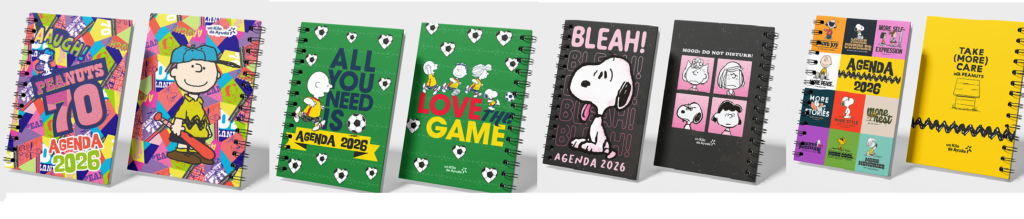 Agenda 2026: un año para soñar y ayudar con Snoopy 