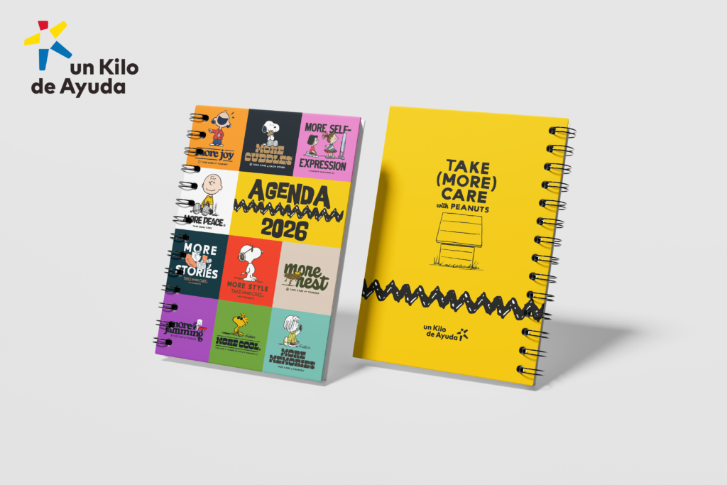 Agenda 2026: un año para soñar y ayudar con Snoopy 