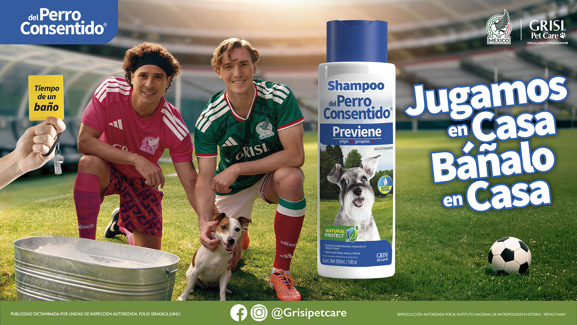 "Jugamos en casa- báñalo en casa": nueva campaña