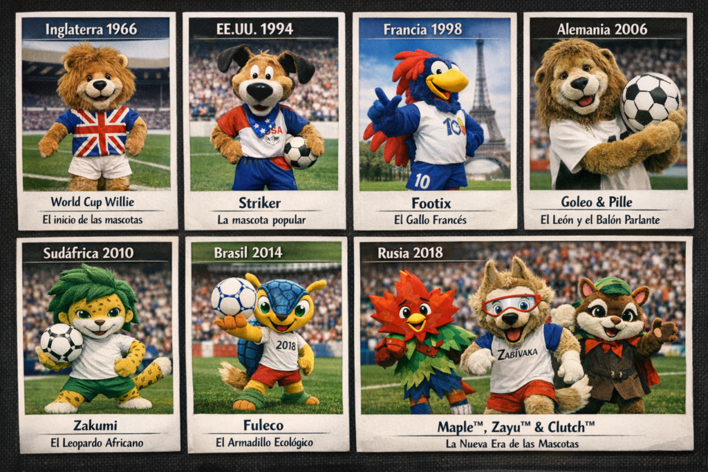 Animales que son las mascotas del mundial 