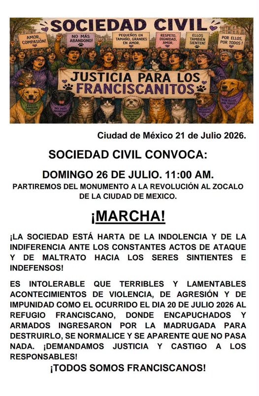 Convocan a marcha por el Refugio Franciscano