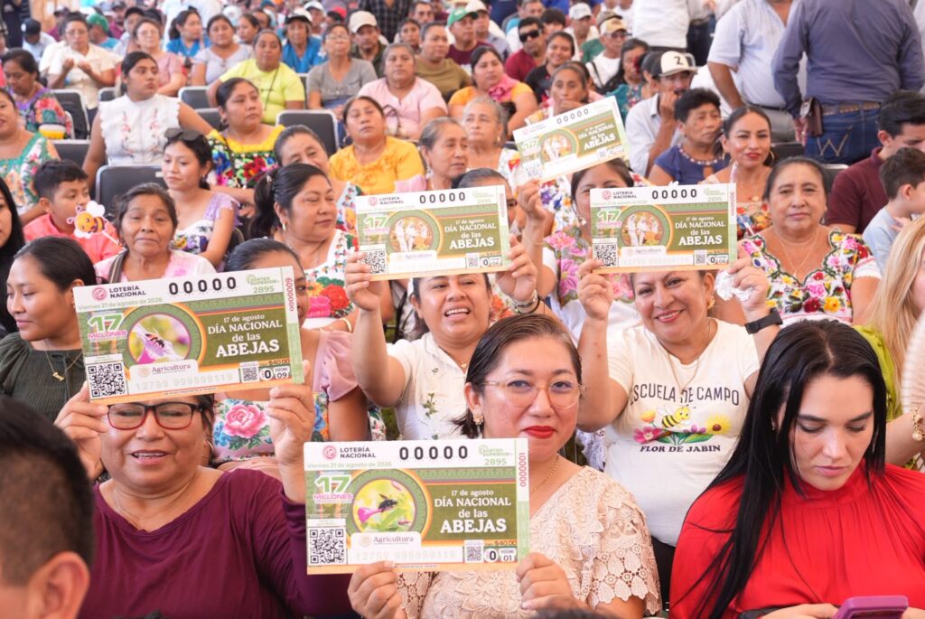 Día Nacional de las Abejas con billete de Lotería