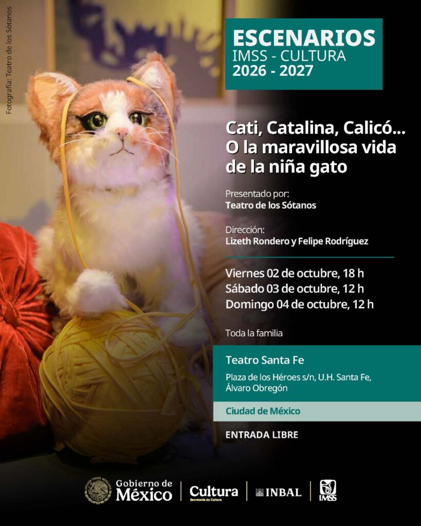 Cati- Catalina- Calicó llega a escenarios IMSS-Cultura 